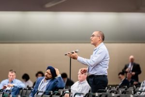 Attendee Asks Question at IWCS 2025